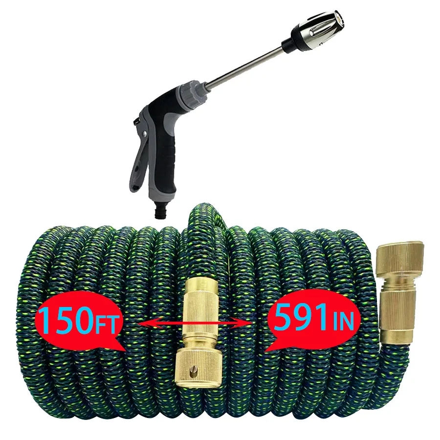 

Шланг для полива сада, шланг высокого давления, длинный шланг с защитой от протечек, сверхпрочный инструмент для полива, шланг для мойки автомобилей.