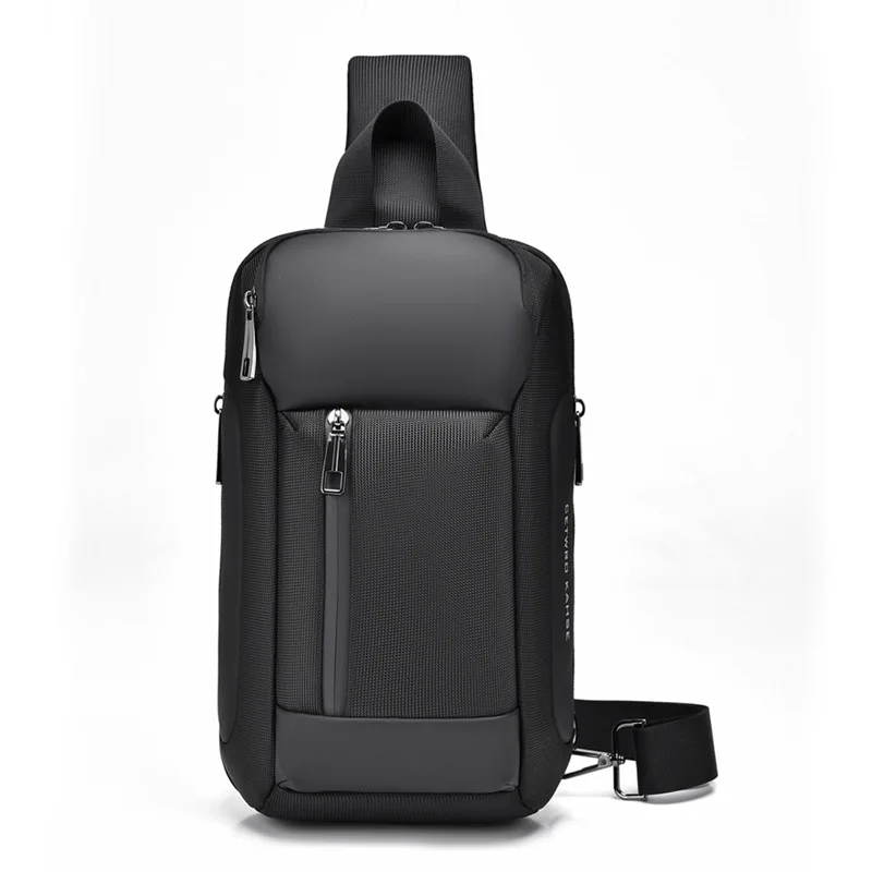 

Men's Chest Crossbody Bag Large Capacity Sports Cycling Theft Small Auxiliary Back Shoulder Pectoral Black Korean Popular Bag