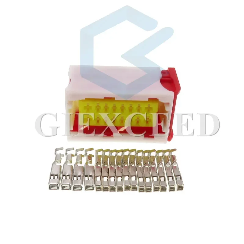 

2 Sets 16 Pin 185760-4 Automotive ECU Computer Cable Socket Female Electrical Car AC Assembly Plug With Terminals