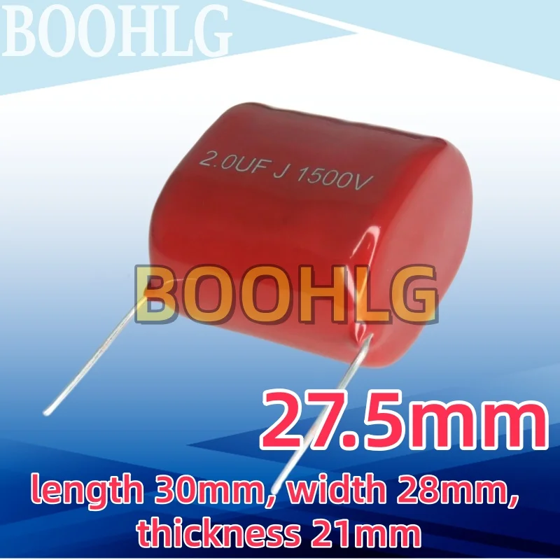 

2 шт. металлизированных полипропиленовых пленочных конденсаторов CBB80 474J 470nF 2KV, высоковольтные 2uF 1500V 205J