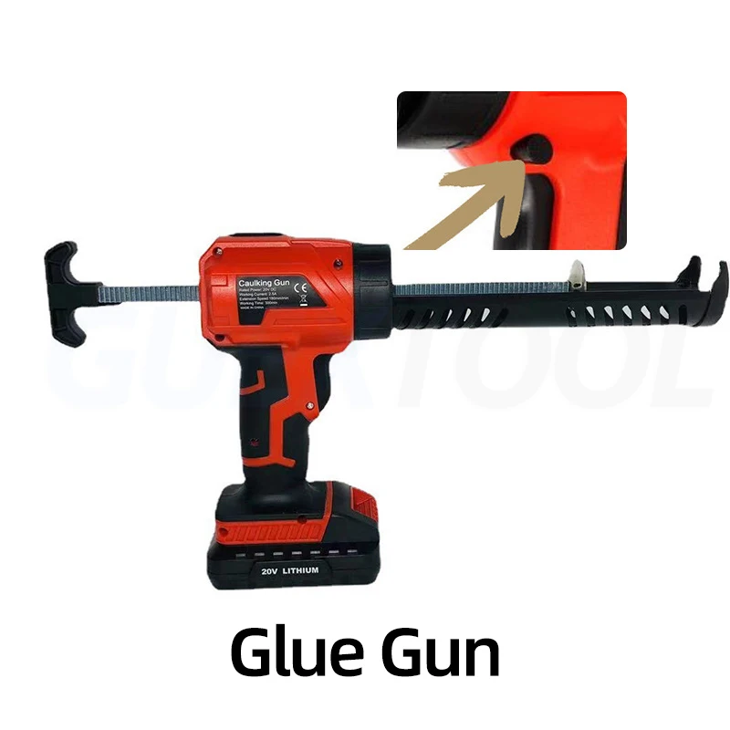 

Electric Hard Glue Gun Lithium Battery Glass Glue Gun Hard Glue Filling Gun Rechargeable Seam Filling Gun pressure glue gun