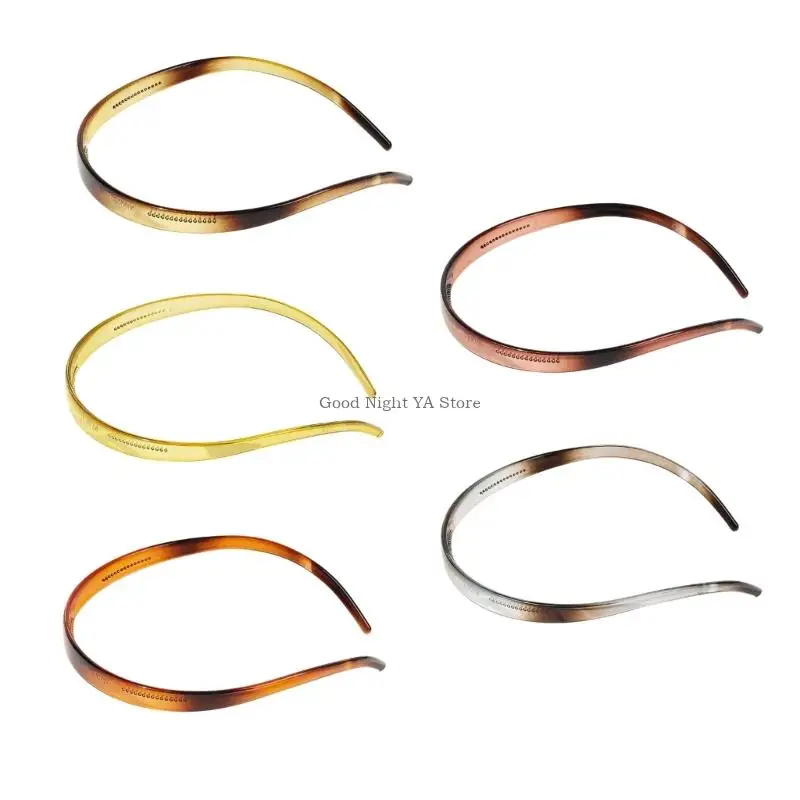 Multi Color Plastic Hair Accessories Pack Of 6 NonSlip Hairbands Daily Wear