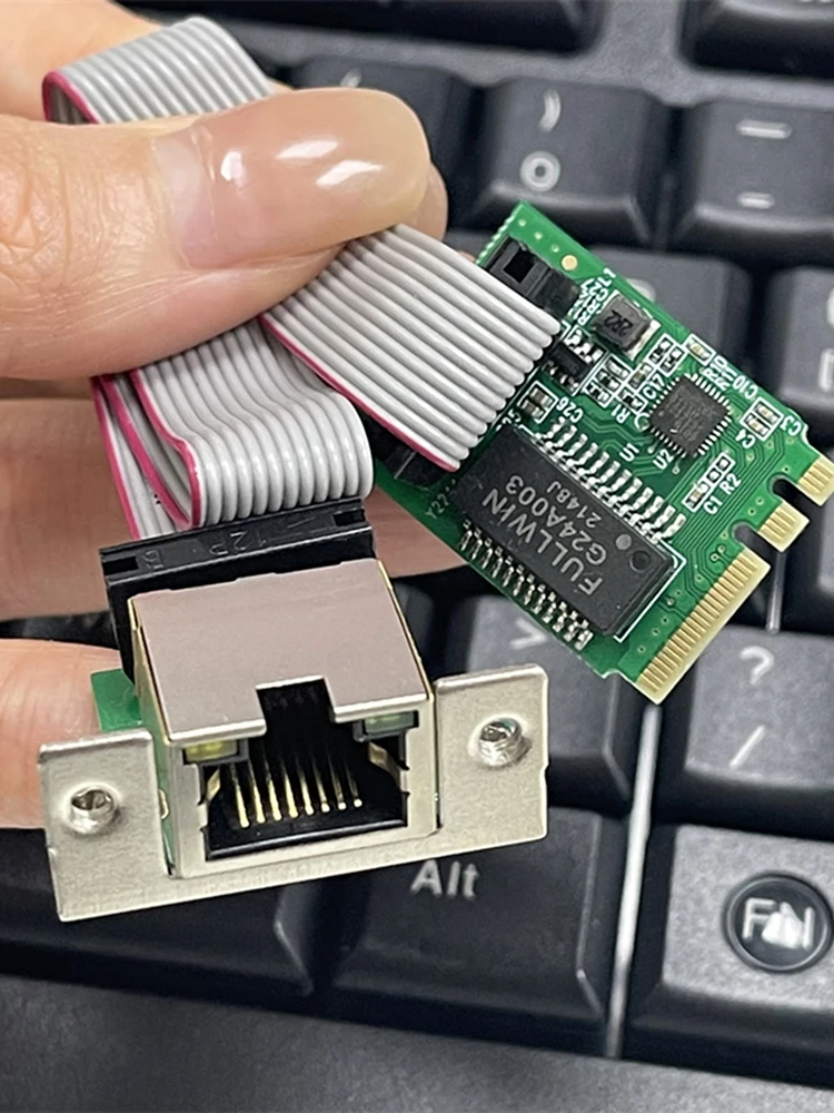 

Сетевая карта M.2 10/100/1000 Мбит/с, адаптер LAN M.2 RJ45 с чипом RTL8111H, Ethernet-адаптер M.2 A+E для настольных ПК, совместимый с Windows и Linux