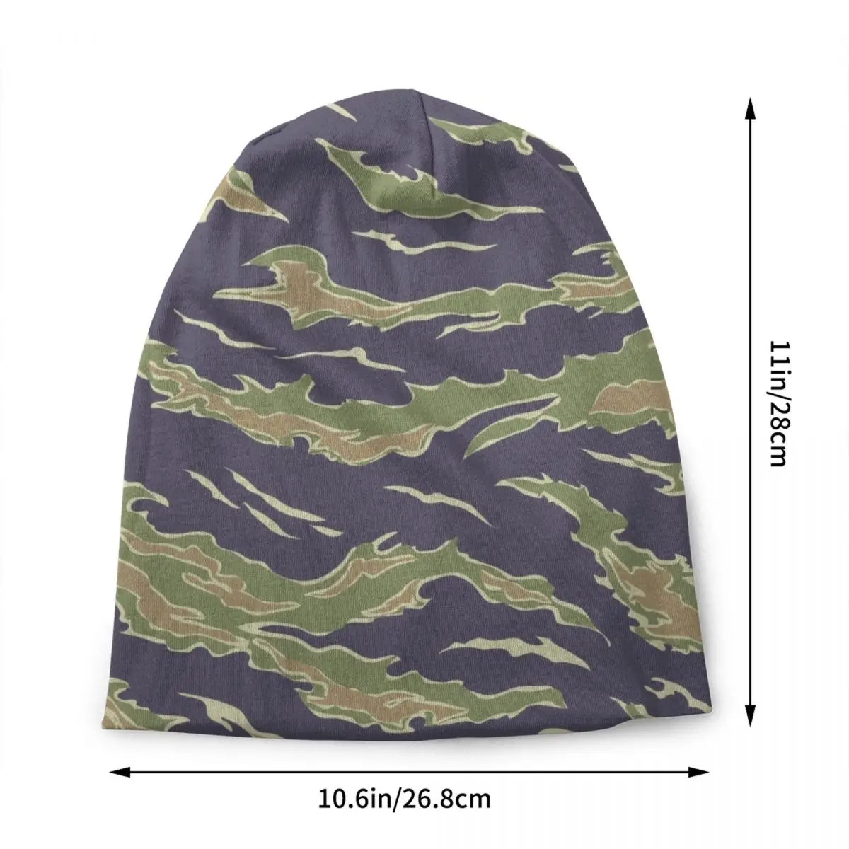 Tiger Stripe Military Army Camouflage Skullies Beanies Caps Streetwear Winter Warm Knitted Hats Adult Tactical Camo Bonnet Hats