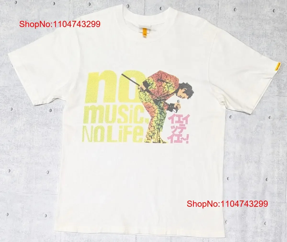 

Imawano Kiyoshiro No Music Life d T Shirt Tower Records Yetteye Phot vintage Washed Comfortable Slightly homme graphic Unisex