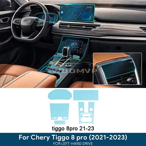 For Chery Tiggo 8 Pro 2021-2024 Gearbox Panel Navigation Screen Anti-Scratch Sticker Automotive Interior TPU Protective Film