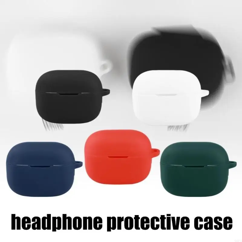 Q6PA Headphone Cover Shockproof Wrap Case Skin Antiscratch Guard Washable Silicone Housing Shell Enhances Grip And Stability