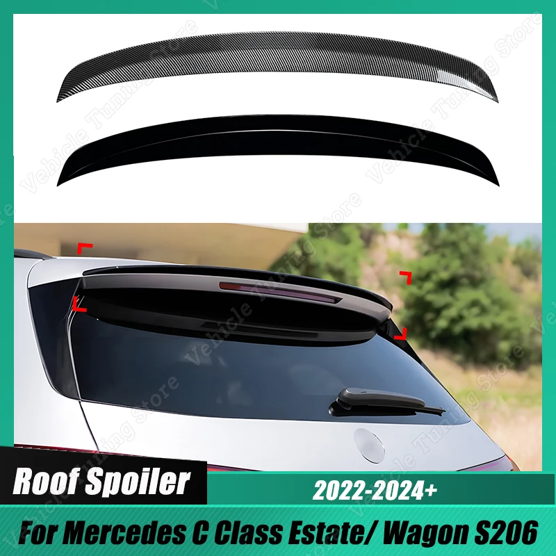 

Rear Roof Spoiler Wing For Mercedes Benz C Class Estate/ Wagon S206 2022-2024+ Rear Window Trunk Diffuser Tail Wing Decoration