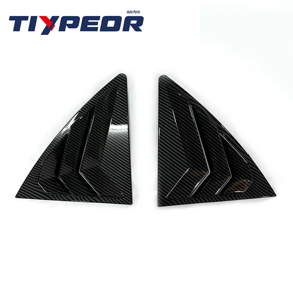 Carbon Fiber Window Louver Tiypeor Shutter For Toyota Corolla 2007 - 2013 2009 2010 2011 2012 Air Vent Cover Sticking Shield