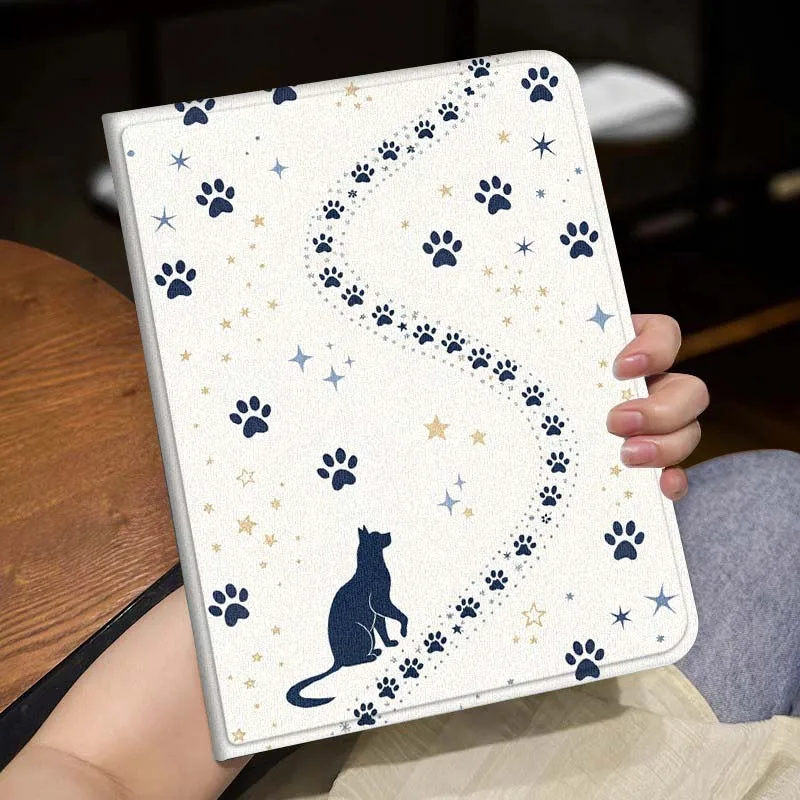 Animal Cat Paw Print Art Popular For Huawei MediaPad MatePad Honor Pro V6 9 V8 X9 X 10 13.3 11 Inch Pen Tray Tablet Case