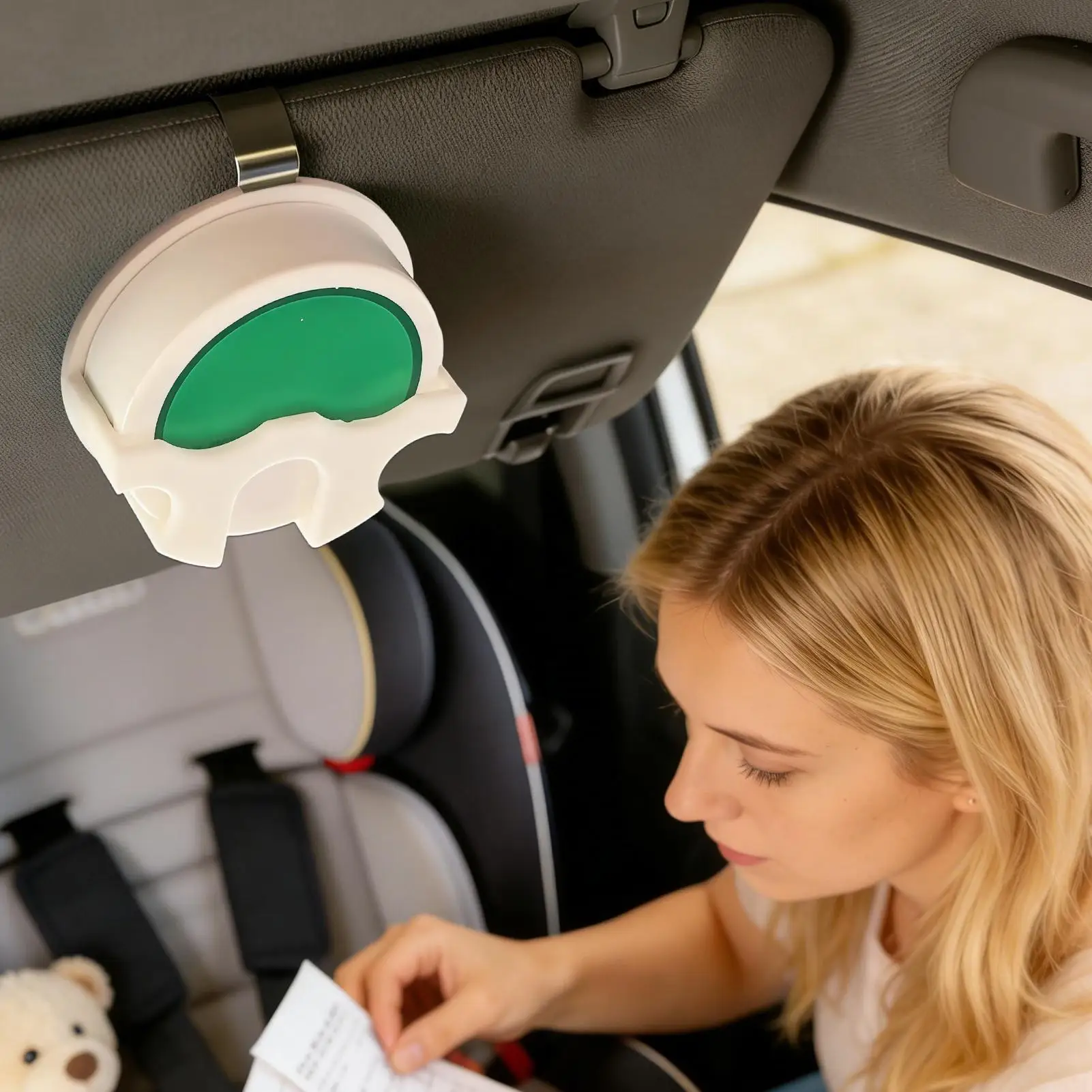 Car Sun Visor Clip 3D Printed Discreet Clip Attachment Automotive Tin Mount for Auto Vehicles Interior Organization