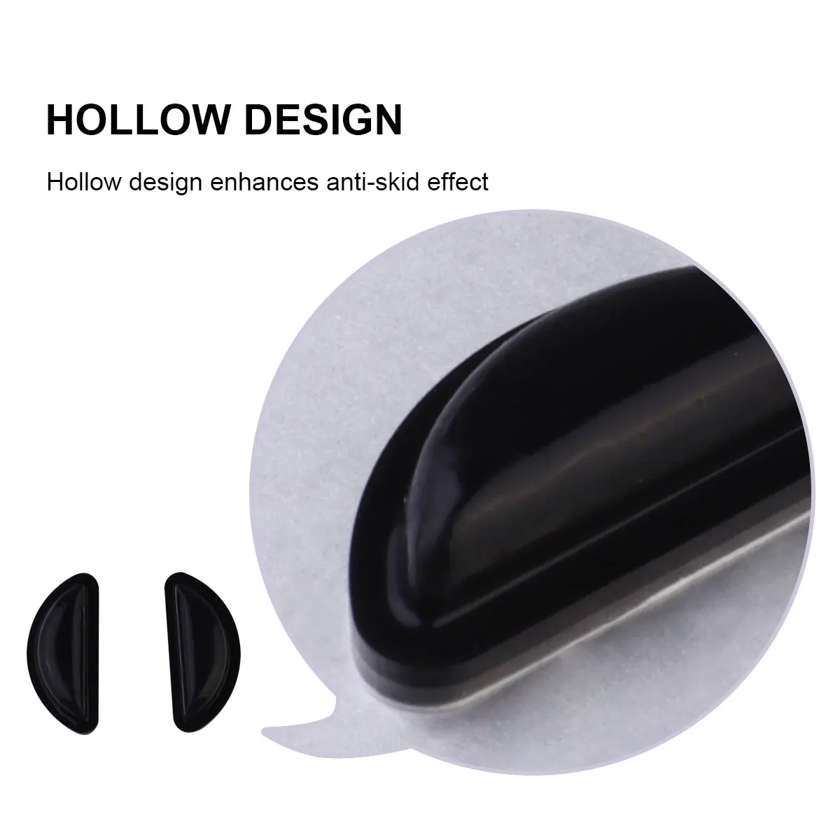 

35Pairs Glasses Nose Pad Half-Moon Non-Slip Silicone Flexible Comfortable Ear Pad Anti-Slip for Running Riding Climbing Outdoor