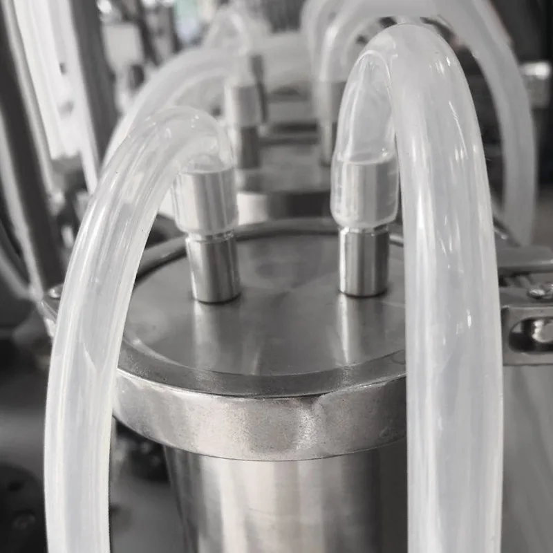 Semi-automatic Vacuum Emulsion Filling Machine,4 Heads Cosmetics Perfume Filling Machine Filling Equipment Semi-Automatic