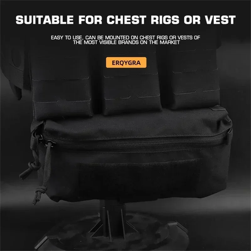 ERQYGRA Tactical Hunting Bag Chest Drop Pouch Vest Magazine Molle System Airsoft Paintball Accessories CS Shooting Equipment