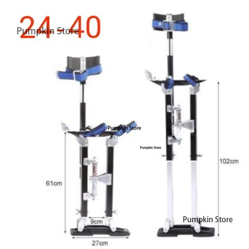 

24-40" Professional Aluminum Alloy Plastering Stilt Ladder Adjustable Plastering Stilts Paint Painter Tool Accessory Stage Props