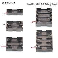 AA Battery Back To Back Holder Case Box Storage with Wire Leads 2x 4x 6x 8x 10x Slot Batteries Battery Case 3V~15V Connector