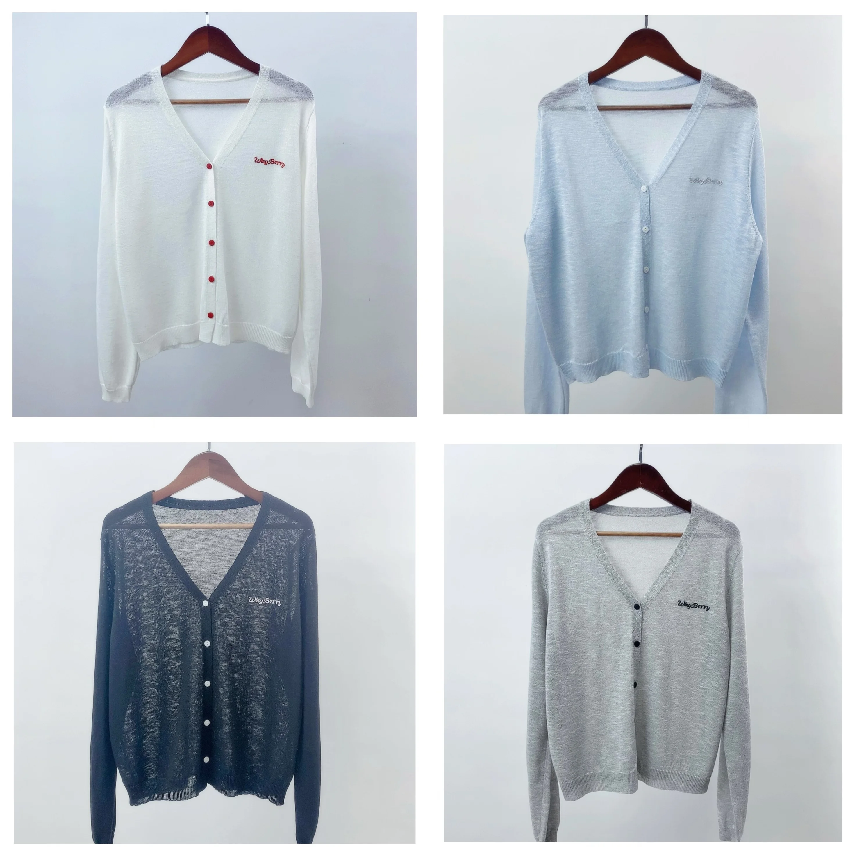 سترة تريكو نسائية بأكمام طويلة موضة غير رسمية على طراز بريبي تريكو 2025 ربيع وخريف بلوزة نسائية مطرزة متعددة الاستخدامات