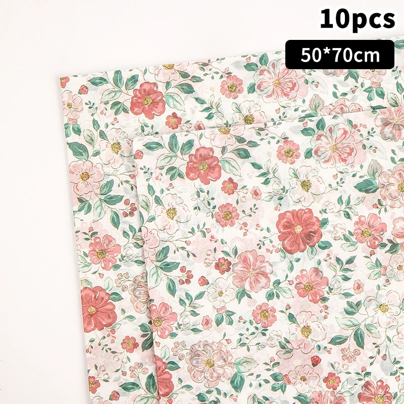 10Pcs Floral Wrap 50x70cm Large Sheets Gift Decor Bouquets Wrapping Paper〔YY33〕 view 4