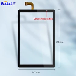 Panneau d'écran tactile PXA29A011/film de verre Angs-ctp-101350A 10.1 pouces 2.5D pour dernier P10HD 4G/patch dernier P10S puzzles de persévérance
