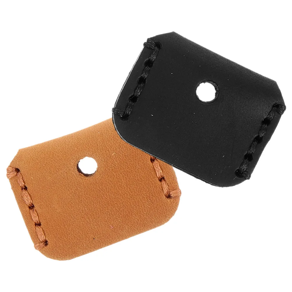

2Pcs Vintage Style Key Caps Protective Cover Hand-Stitched Key Identifier for Car Home Office Keychain