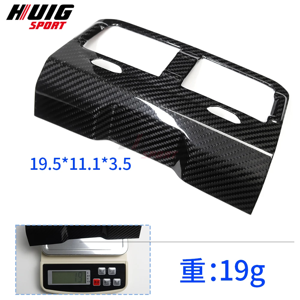 For BMW 5 Series i5 M60 G60 530 G68 530Li 2024 2025 Carbon Fiber Car Interior Rear Air Vent Outlet Panel Cover Trim Accessories