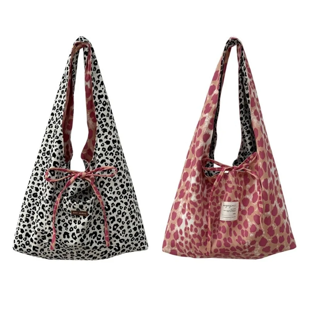 Fashionable Double-Sided Shoulder Bag Large Capacity Polka Dots Pattern Tote Bag Lightweight Commuting Bag Women