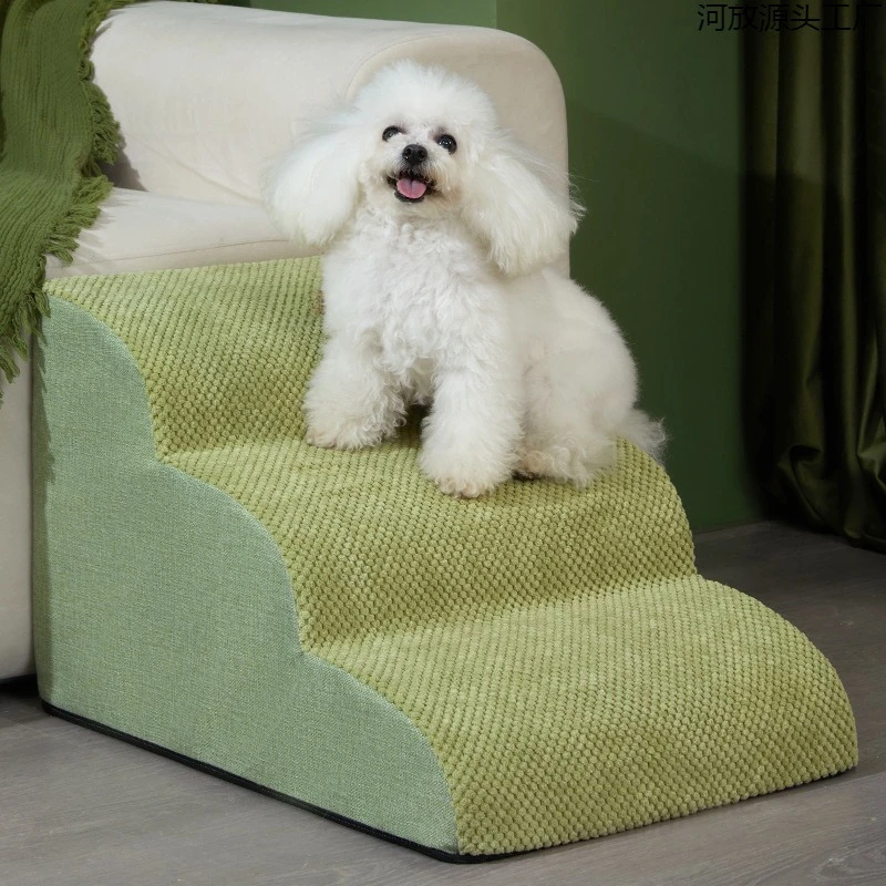 

Pet Stairs Dog Slope Ladder Non-slip Removable Washable Elderly Dog Larger Bed Sofa Steps Pet Supplies