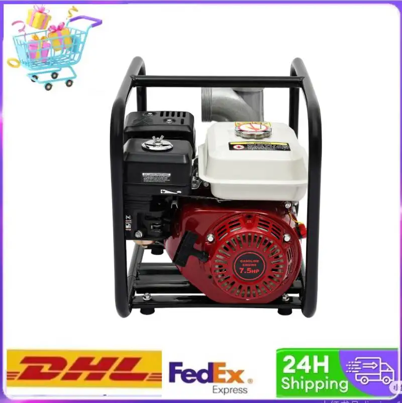 

3inch 210cc 7.5hp 4-Stroke Gasoline Engine Water Pump, Portable Irrigation Pump, 3600rpm, Water Transfer Pump for Garden & Farm