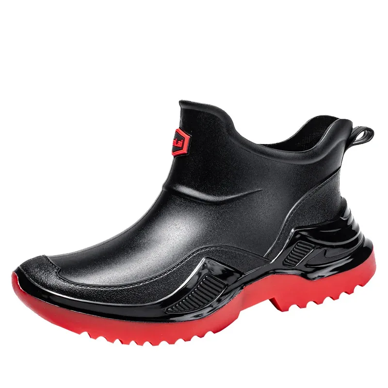 

Men'S Rain Boots Rain Boots, Adult Casual And Fashionable Waterproof Shoes, Spring And Autumn Shoes, Outdoor Men'S Shoes