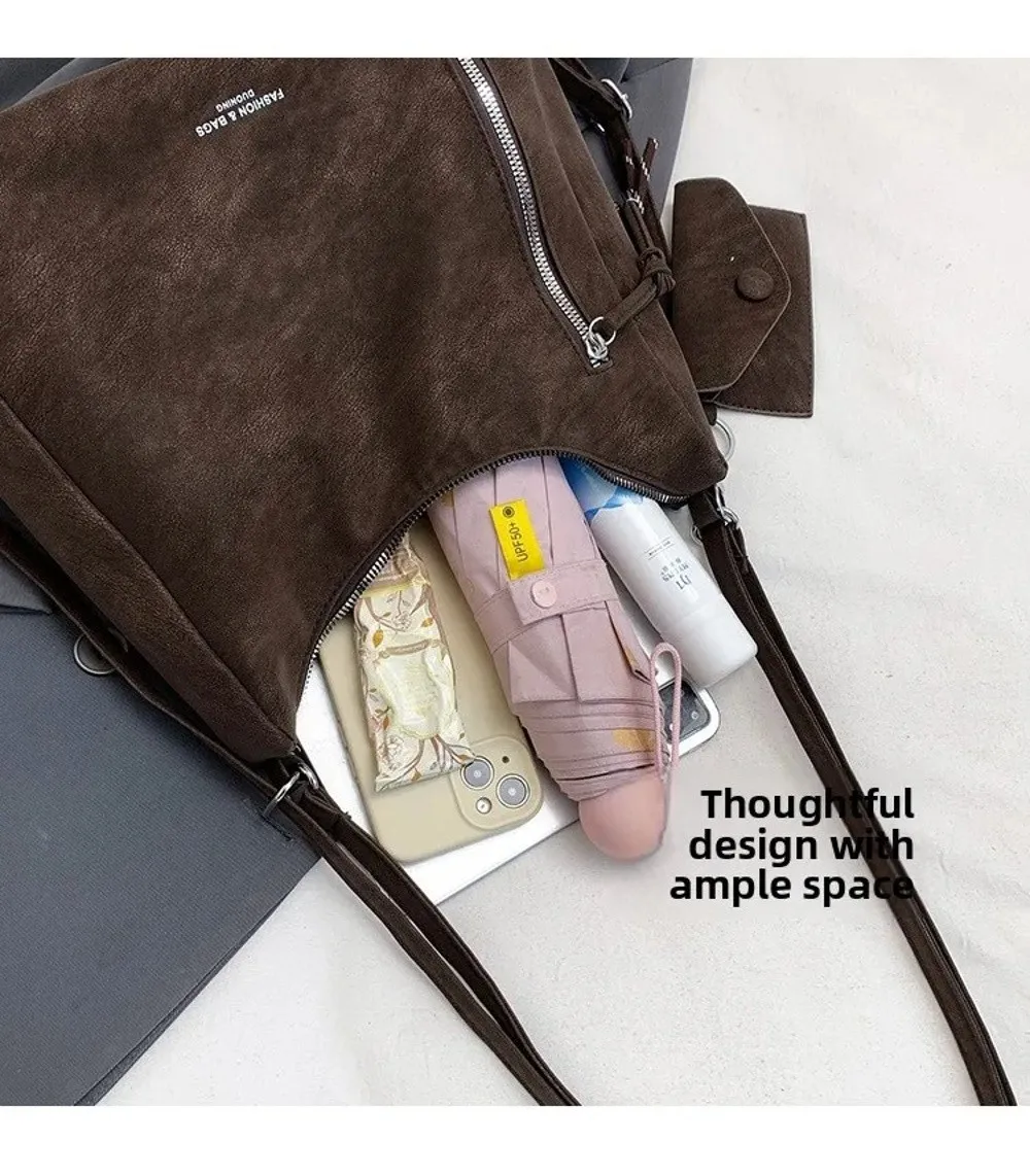 Lässige Leichte Schultertasche mit Großer Kapazität Multifunktionale Tragetasche Umhängetasche für Damen – Detail 7