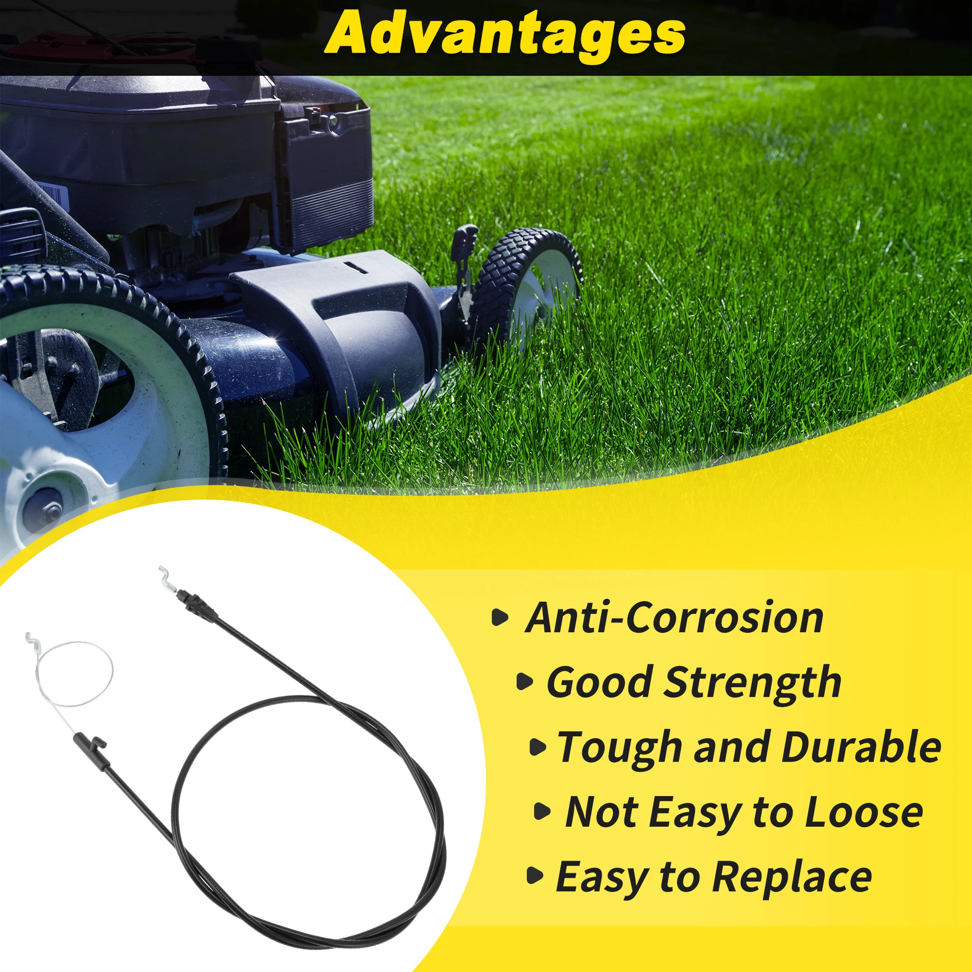 สายควบคุมเครื่องตัดหญ้า UXCELL รุ่น No.946-04703A สำหรับ Troy-Bilt TB105/TB115/TB120/TB125