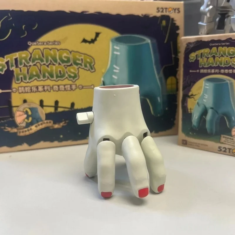 52 brinquedos genuíno super ativado pega pegar mão estranho manipulador móvel caixa cega figura moda brinquedos ornamento presentes