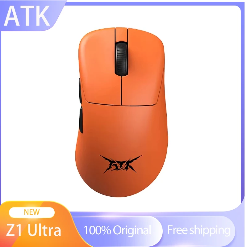 

Беспроводная игровая мышь ATK Z1 Ultra 8K ATK Z1 Pro Max PAW3950 Ultra Smart Speed WirelessPolling Rate с низкой задержкой 42000DPI в подарок