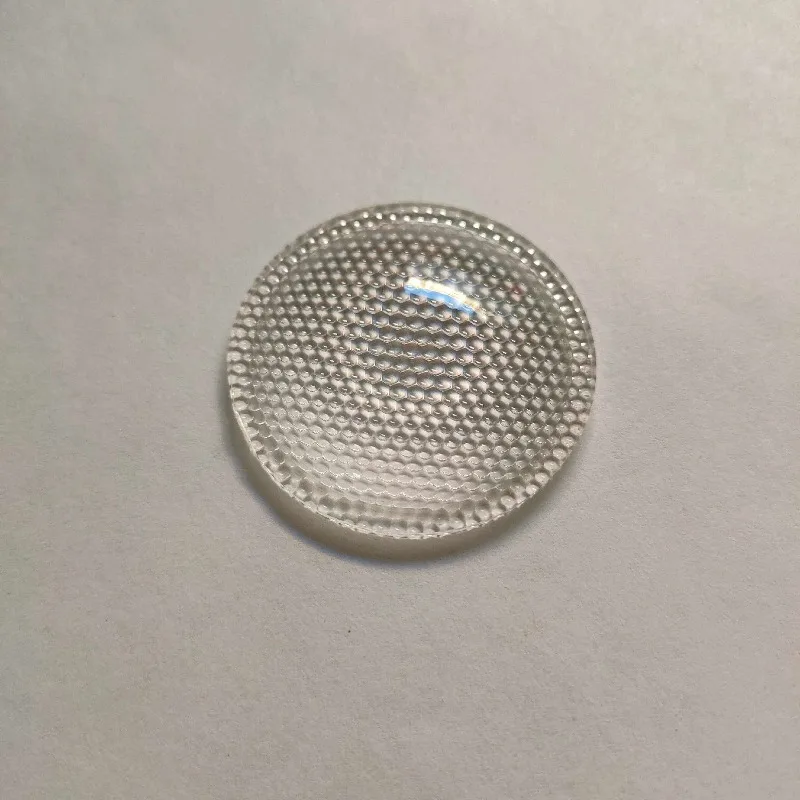 38mm LED high-power lamp beads acrylic flat-convex beaded focusing mesh lens adjustable focus