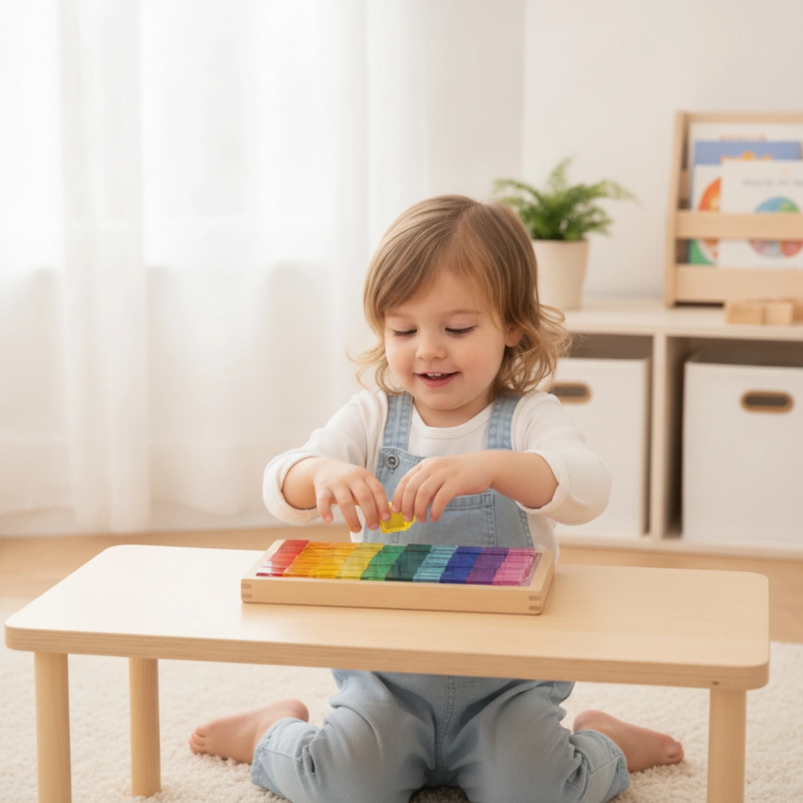 50 Pieces Acrylic Building Blocks Highclarity Rainbow Cubes Toy Colored for Children, Light Table, Playroom