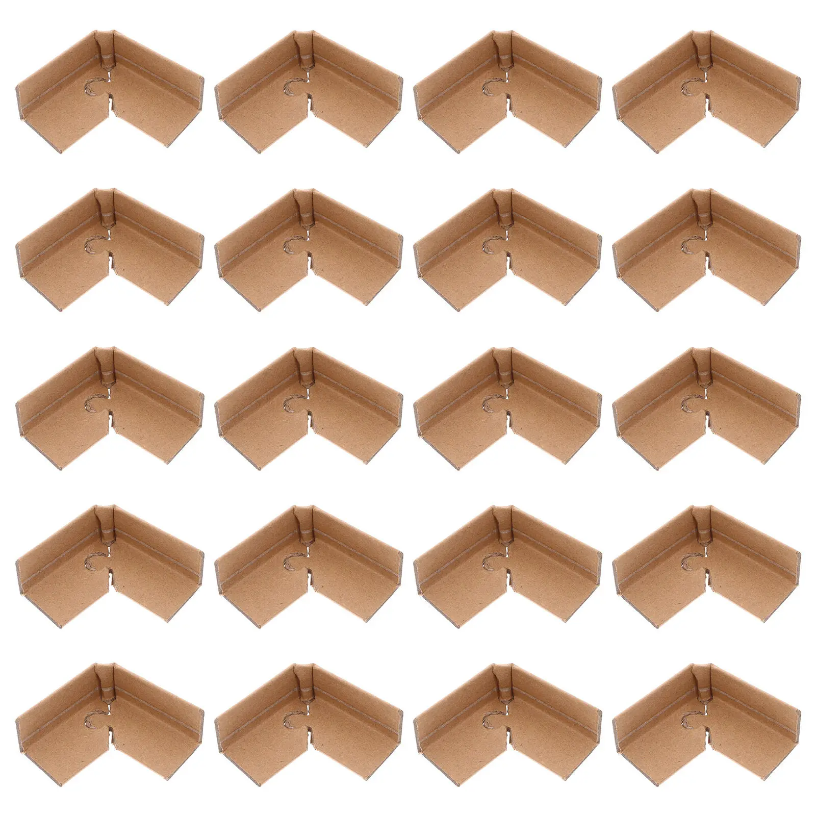 20pcs Lock Paper Guard Packaging Edge Protectors Shipping Box Carton Corner Guard Paper Corner Protector Machine Accessories
