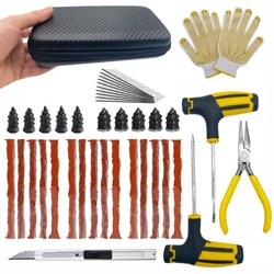 New Car Tire Repair Kit Puncture Plug Tools Tyre Puncture Emergency for Tire Strips Stirring Glue Repair Tool Kit