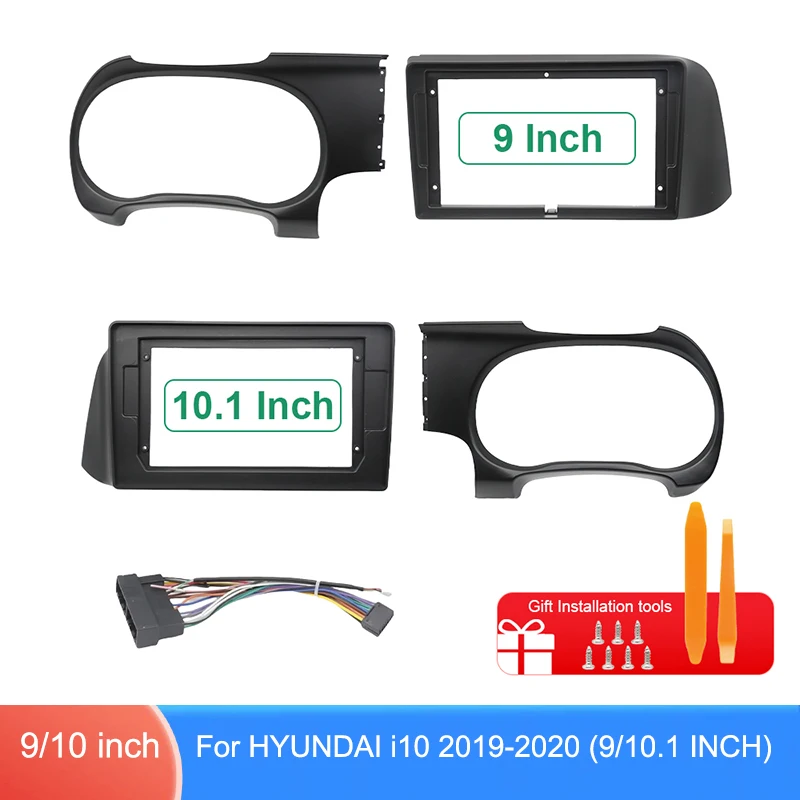 9/10.1 Inch Dashboard Fascia Panel Wiring Harness Optional For Hyundai i10 2019-2020 Radio Installation Kit