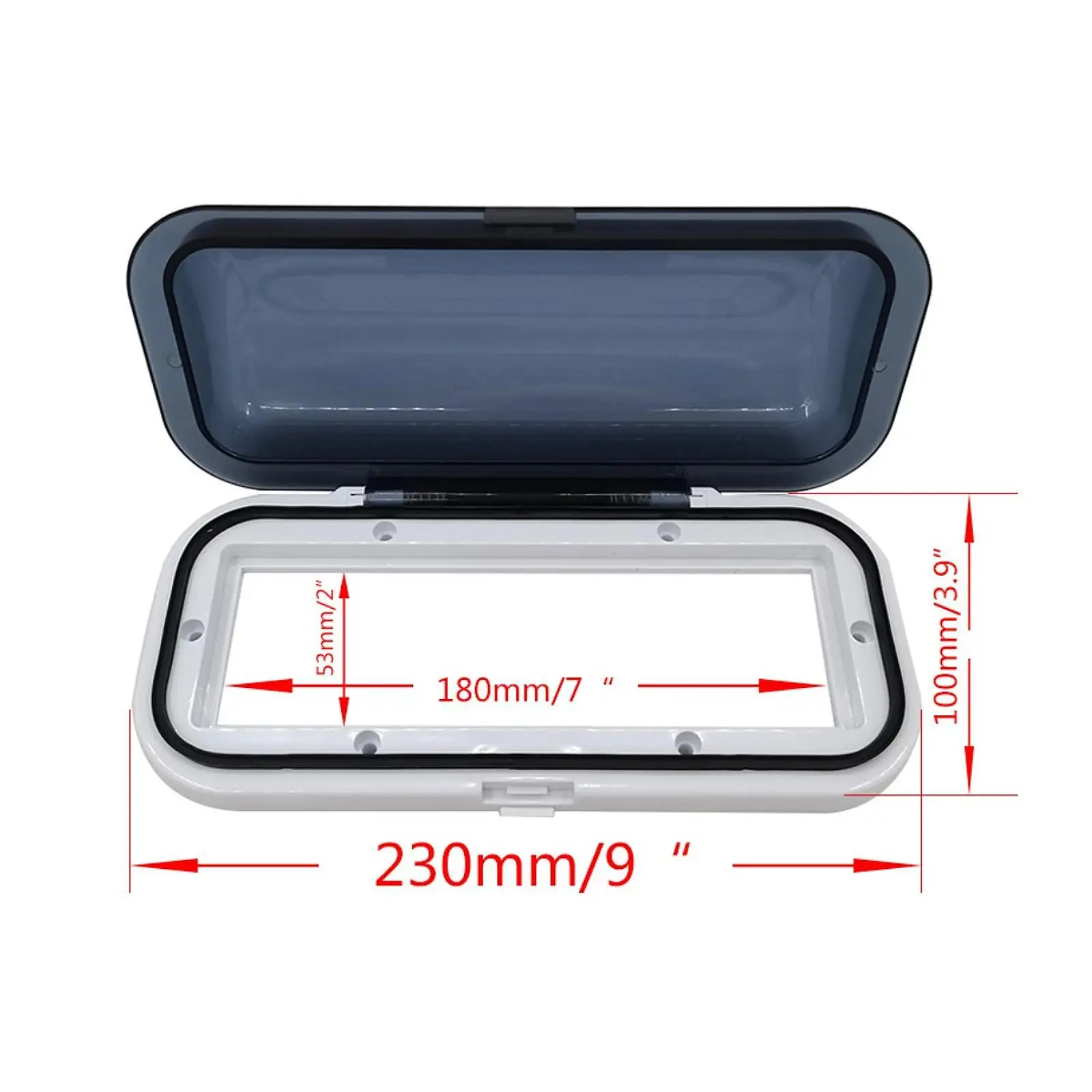Water Resistant Marine Stereo Housing Cover Durable Plastic Protector Flip Up Shield for Boat Radio and Outdoor Vehicles image 6