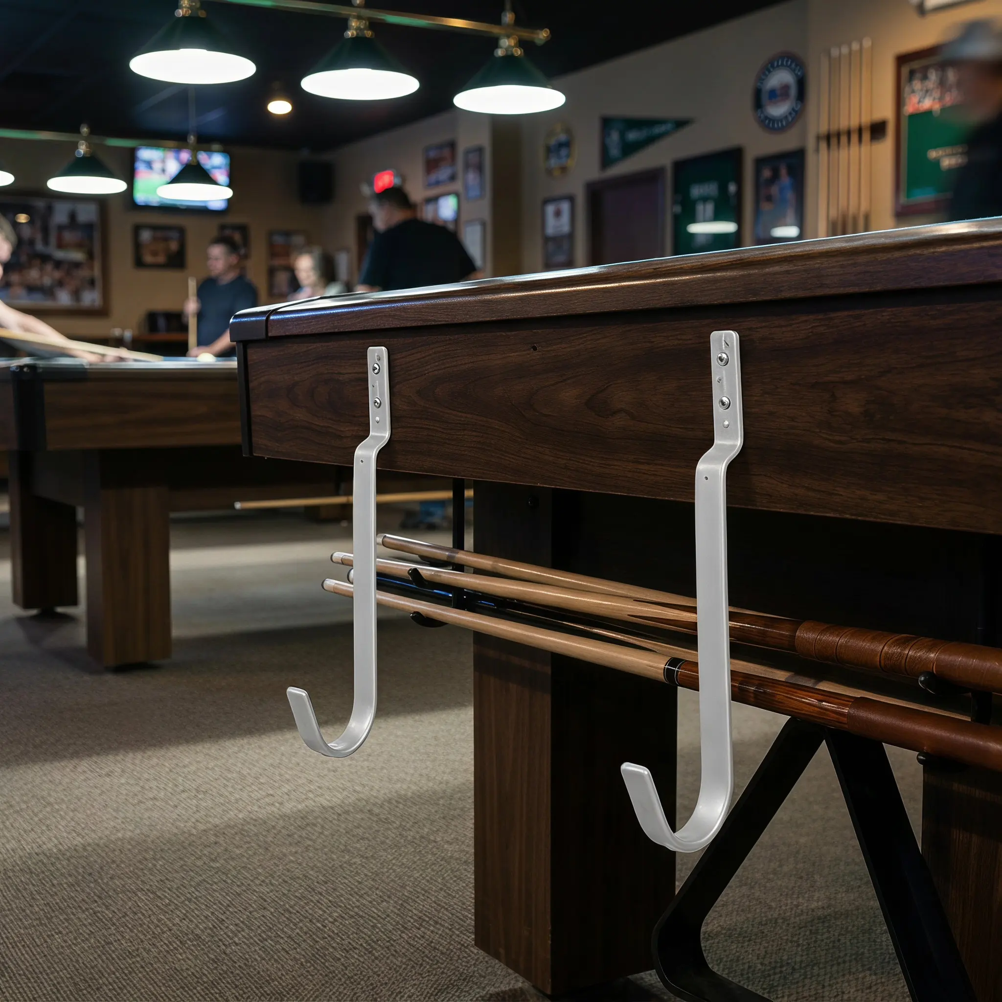 Billiards Bar Rack Cue Rest Hook Organizer Bridge Stick Holder Table Accessory for Game Room