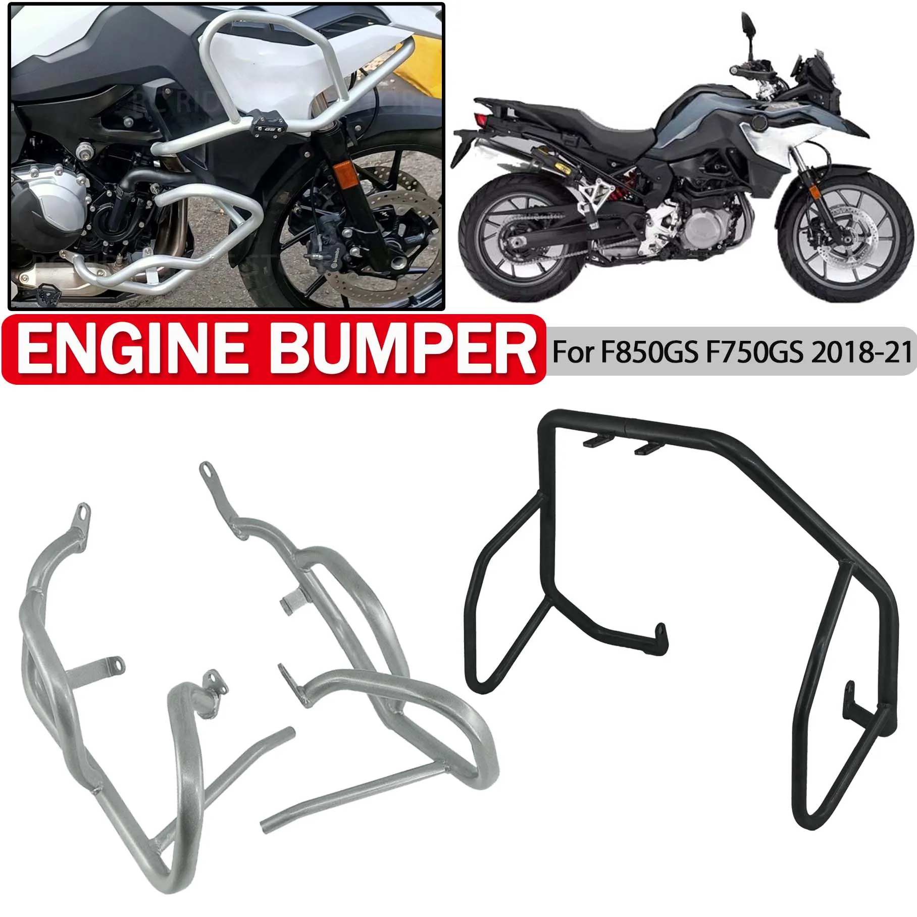 

F 750GS 850GS F750 F850 GS Motorcycle Crash Bars Protective Engine Guard Bumper Frame Protector For BMW F750GS F850GS 2018-2021