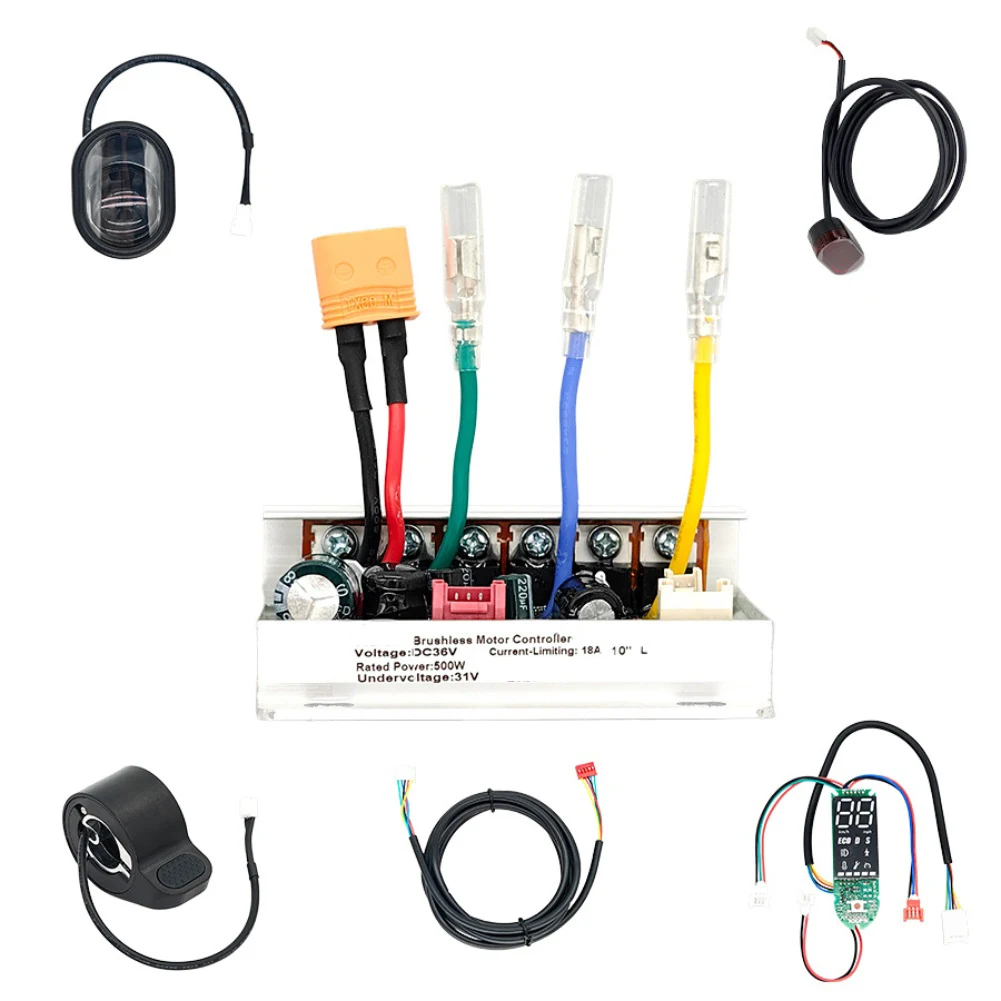 Daily Commuting 36V 500W 36V 500W Controller Precise Speed Control Set LED Display LED Display Module Plug-and-play Wiring