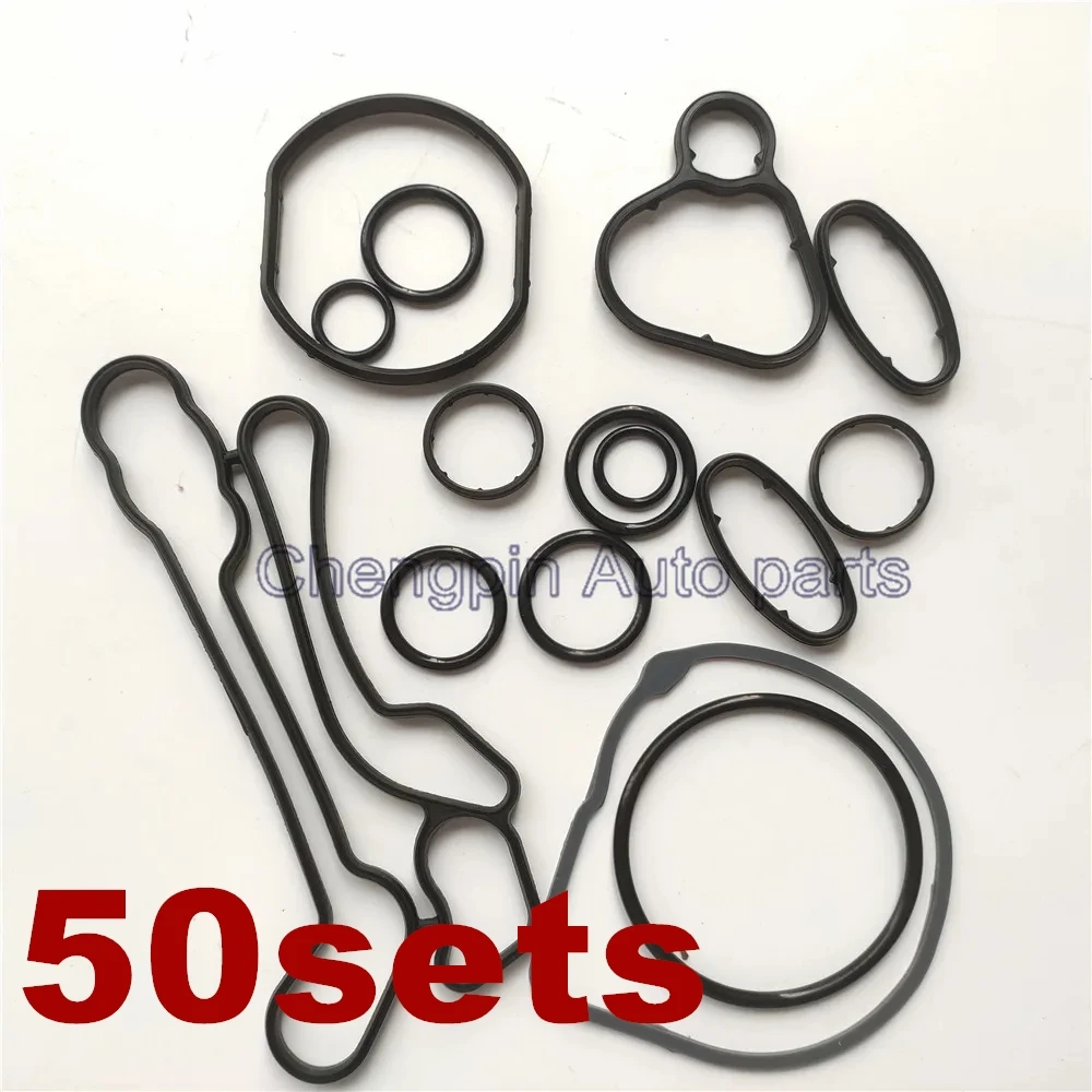 50X Cooling System Oil Cooler Gasket Seals OEM# 55354071 24445723 55354072 For Chevrolet Cruze 1.6L 1.8L Sonic Astra Zafira