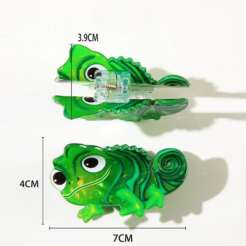 St. Patrick's Day Green Lizard Animal Hair Claw Clip, Novelty Non-Slip Hair Catch for Updos, Stackable Festive Hair Accessory for Irish Parades, Parties, Daily Wear & Holiday Gifting view 8