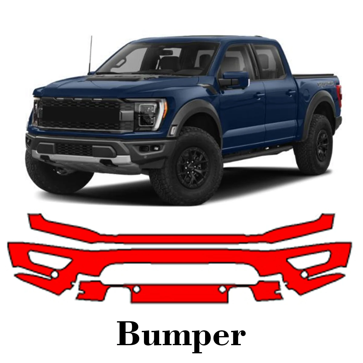 

Car Precut Paint Protection Film Front Bumper Anti-scratch Exterior TPU PPF For Ford F-150 Raptor 2021-2023