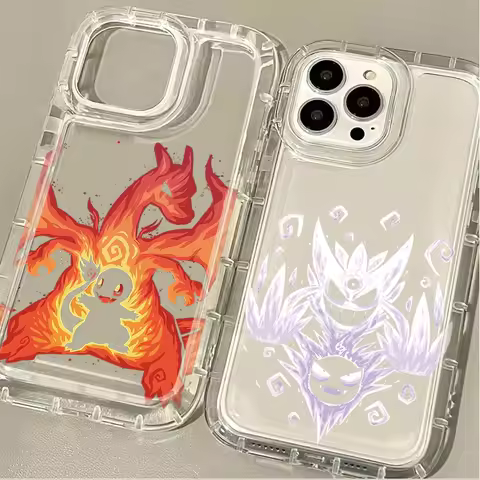 Anime P-Pokemon Case For Samsung Galaxy S25 S24 Ultra S23 S22 S21 S20 Plus FE A15 A35 A55 A54 5G Protective Printing Soft Funda