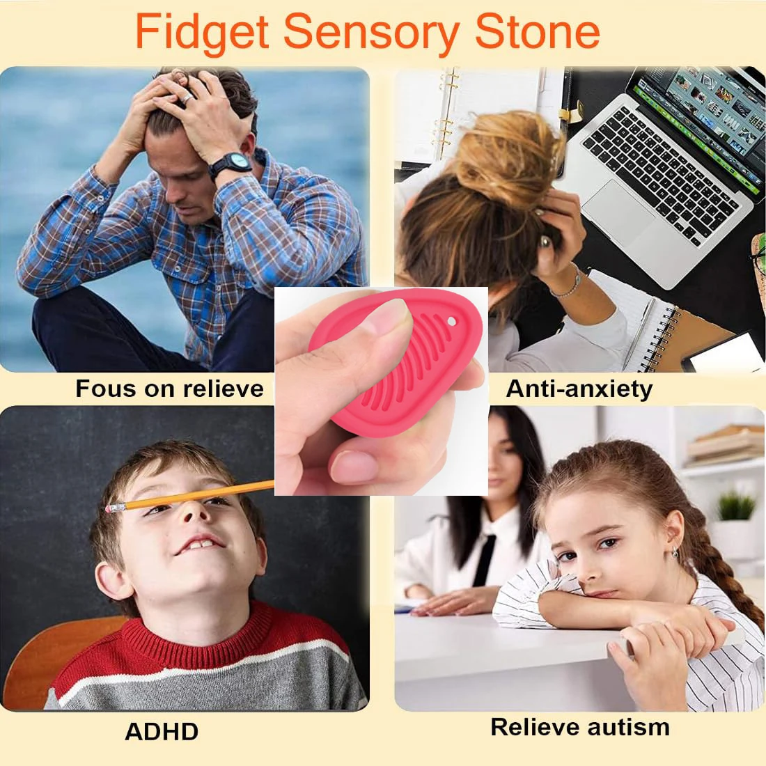 Fidget Sensory Toys Worry Stones Children Adults Christmas Stockings Stuffed With Autistic ADHD gifts Classroom Students Boys