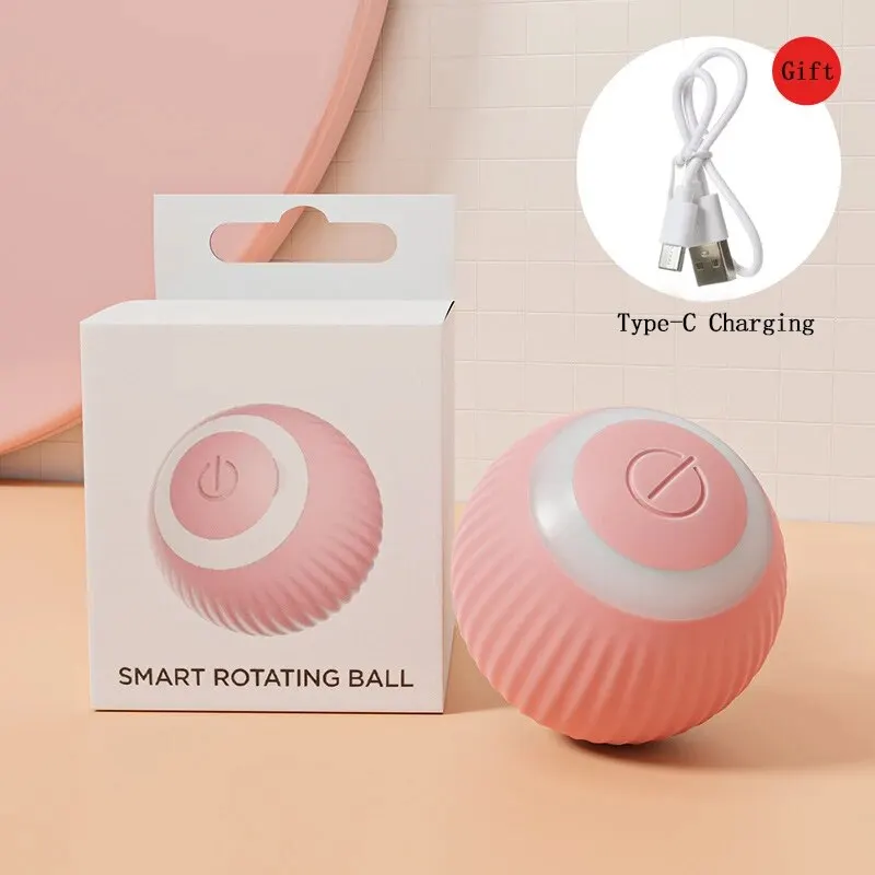 Gravity Intelligent Rolling Ball Cat Toys USB Charging Pet Accessorie Grinding Teeth Resistant To Bite Amuse Pet Toys