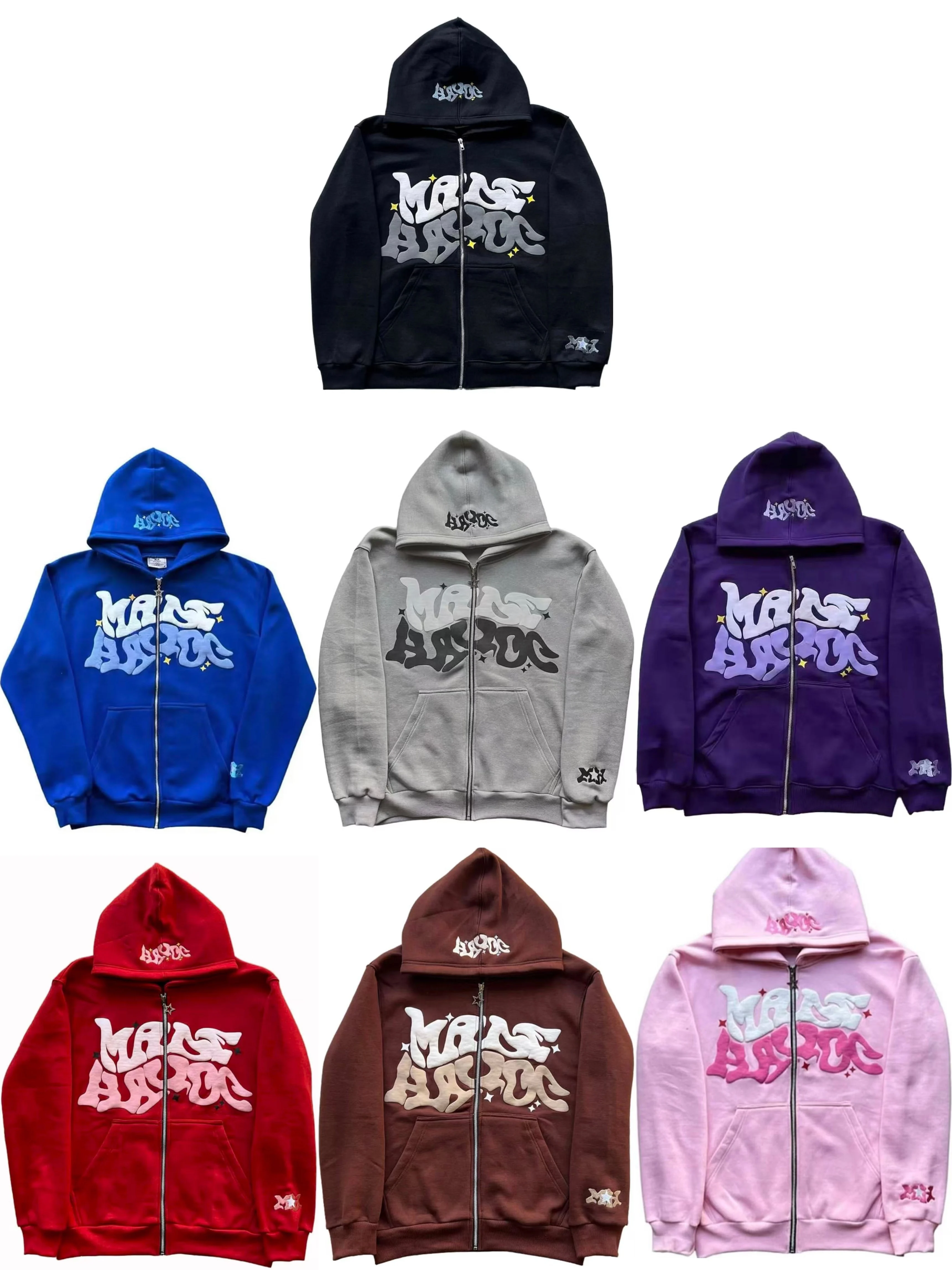 

Стильная толстовка с буквенным принтом — на молнии, ультракомфортная, свободного кроя, с длинными рукавами и удобным карманом, специально разработанная.