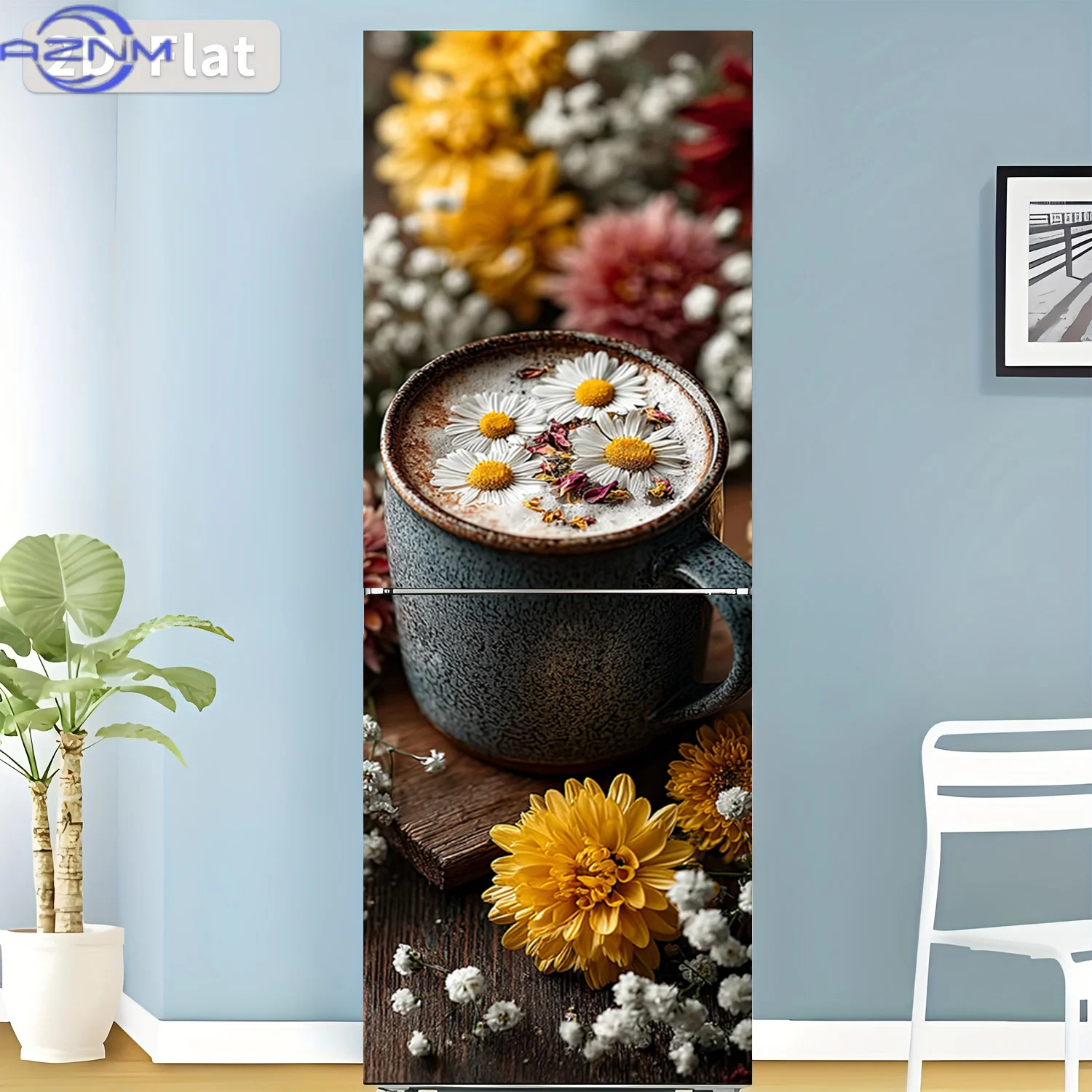 2D Flat Printing 1pc Refrigerator Sticker 60×180cm 